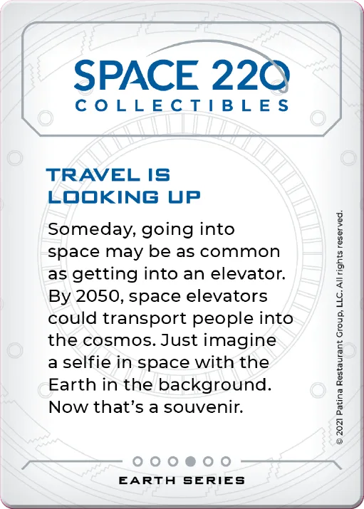 Back of Space tourism