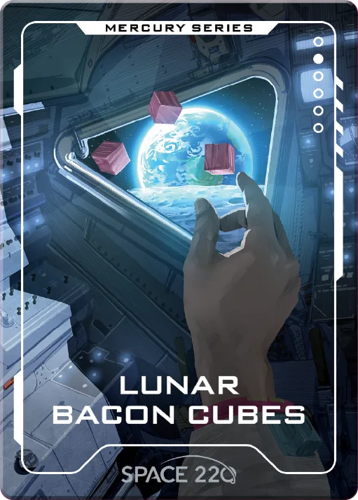 Front of Lunar bacon cubes