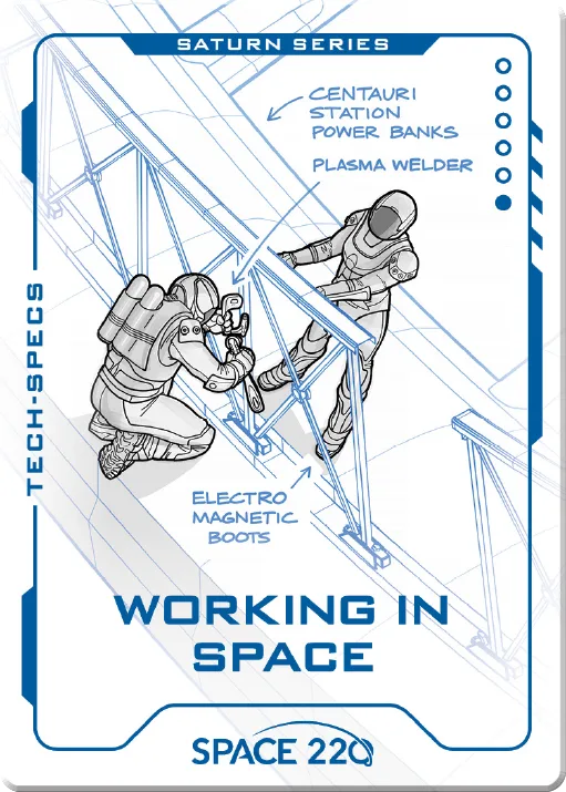 Front of Working in space